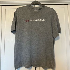 Under Armour Football Grey Dri-Fit T-Shirt Men’s Medium